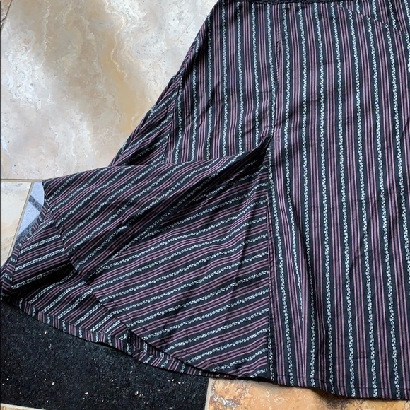 Free People vintage striped skirt/lace waistband - Picture 7 of 8